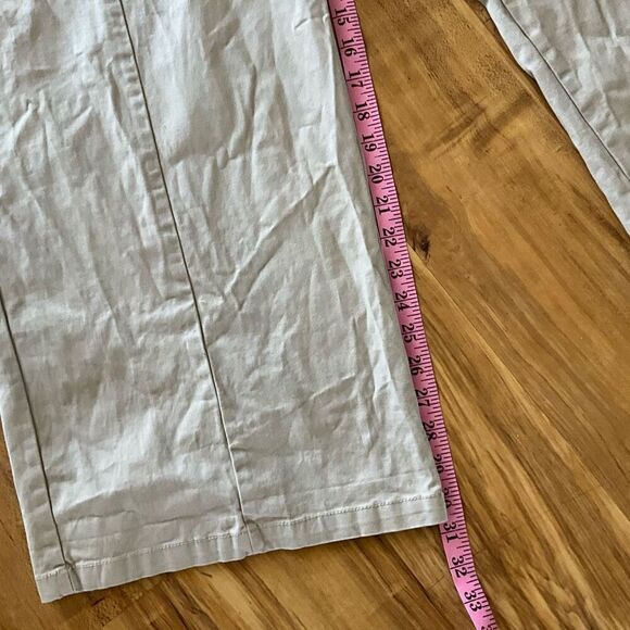 ASOS Design Curve Womens Pleated Front Cotton Blended Wide Leg Stone Pants Sz 18 - Picture 11 of 14